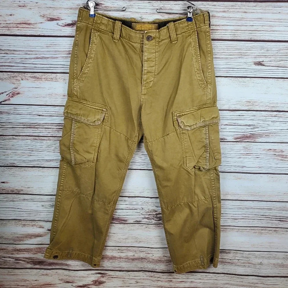 Gap Mens 35x30 Vintage 90s Y2K 00s Heavyweight Military Cargo Pants Loose Baggy - Picture 1 of 9